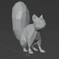 Nhân vật sóc low poly nghệ thuật và thiết kế - Thumbnail 2