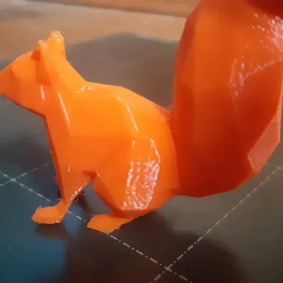 Nhân vật sóc low poly nghệ thuật và thiết kế