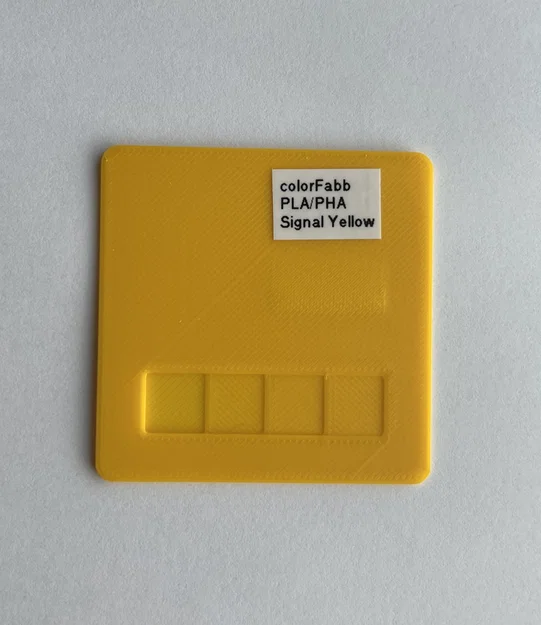 Mẫu màu filament kích thước 6x6 cho máy in 3D - Image 1