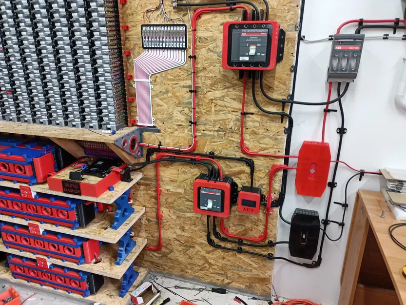 Bộ giá đỡ dây điện 35mm cho hệ thống lưu trữ năng lượng - Image 1