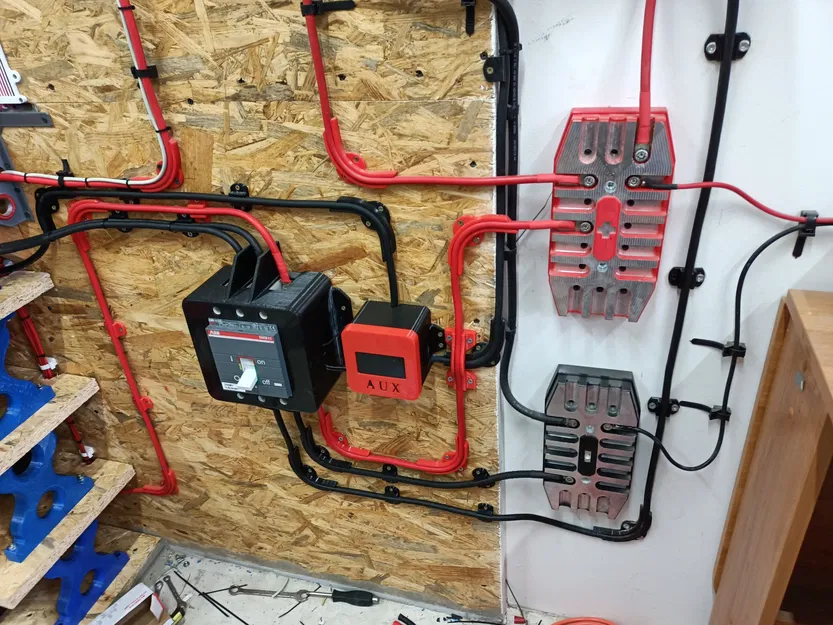 Bộ giá đỡ dây điện 35mm cho hệ thống lưu trữ năng lượng - Image 4