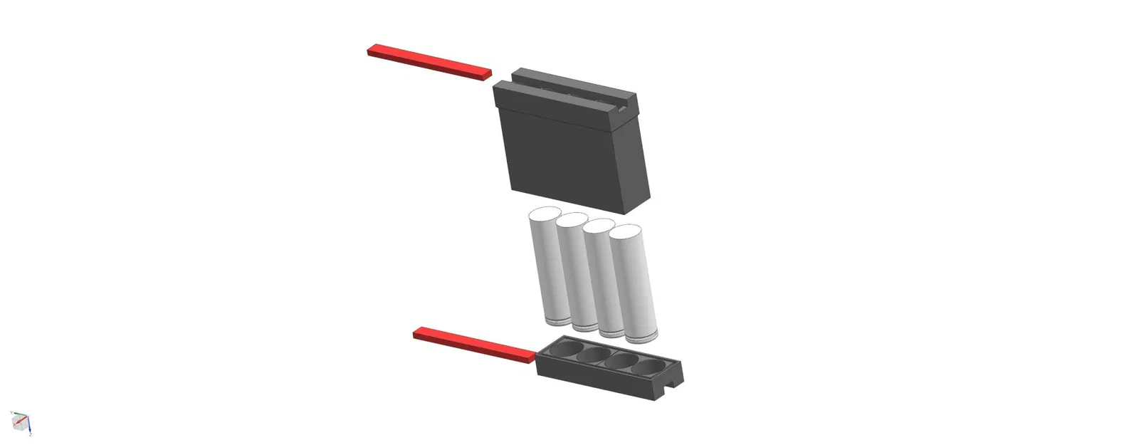 Bộ pin Mini với tế bào 18650 1s4p V2 - Image 2