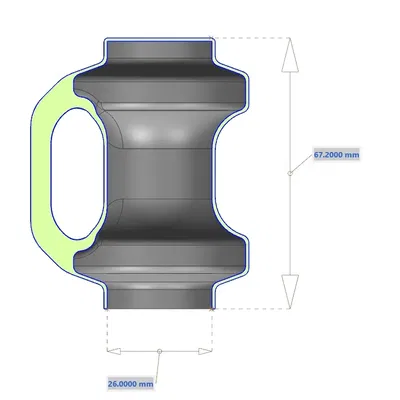 Nắp kết thúc cho tay cầm trampoline 25mm