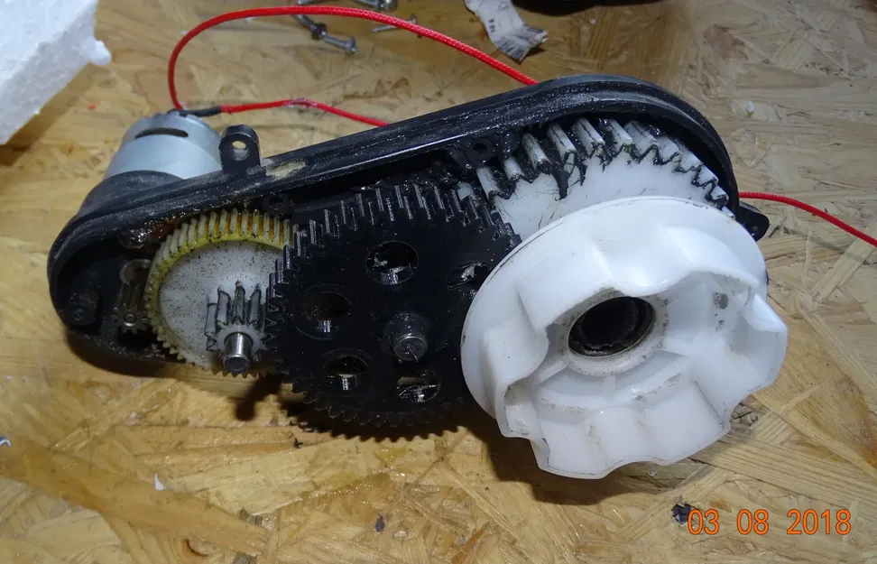 Hộp số bánh răng nhựa cho ô tô điện trẻ em 550 - Image 4