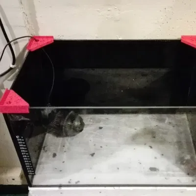 Góc bể cá cho nắp kính với các phiên bản độ dày khác nhau