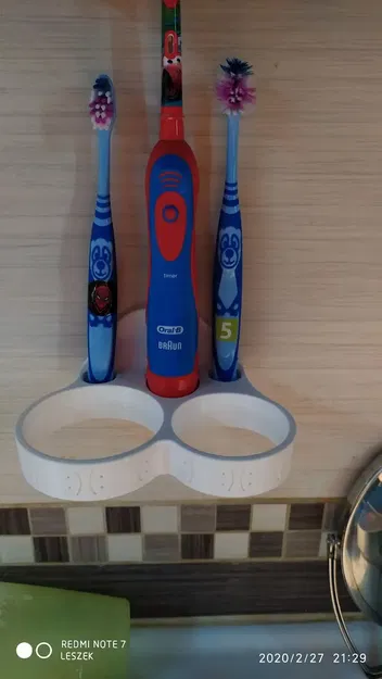 Giá đỡ tường cho cốc và bàn chải đánh răng trẻ em - Image 3