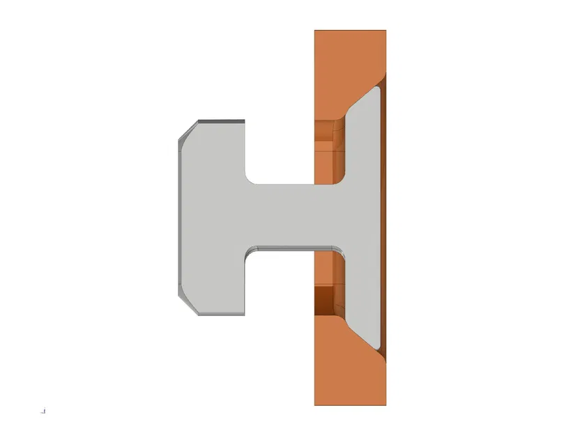 Hệ thống kẹp T-Clip Skadis - Kẹp lắp âm thấp - Image 1