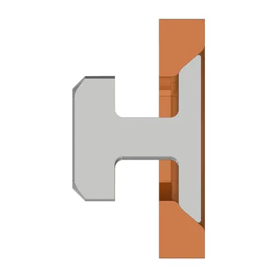 Hệ thống kẹp T-Clip Skadis - Kẹp lắp âm thấp