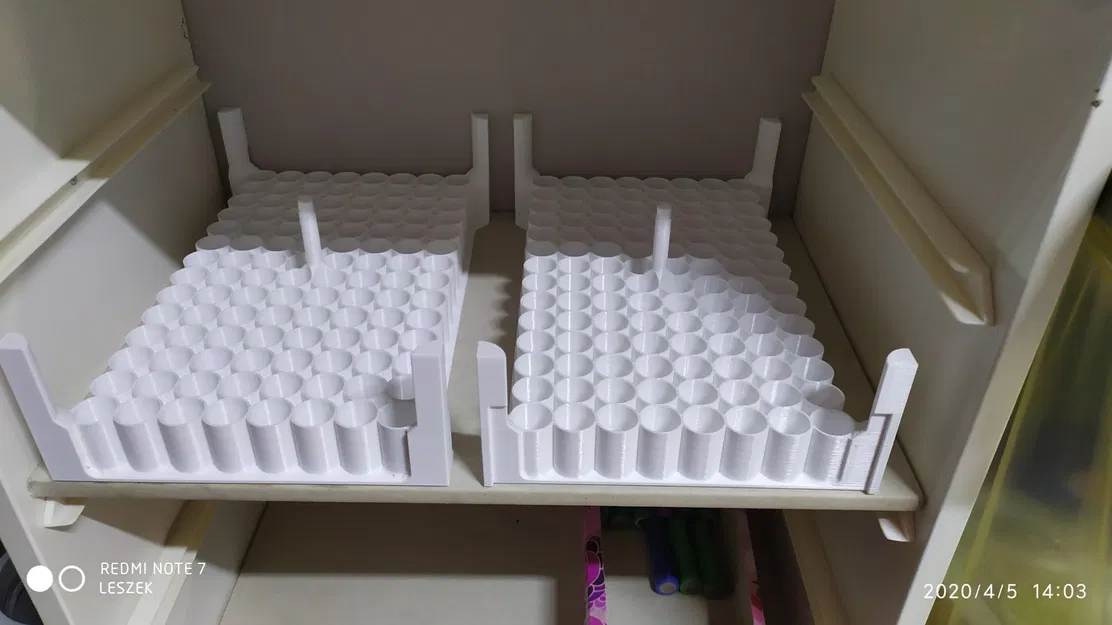 Giỏ đa cấp cho pin 18650 với 112 ô mỗi cấp - Image 3