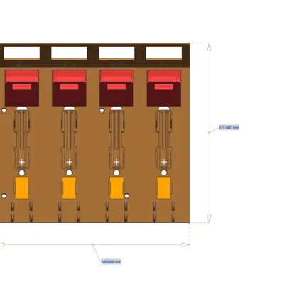 Bảng sạc pin Li-ion 18650 cho 4 vị trí
