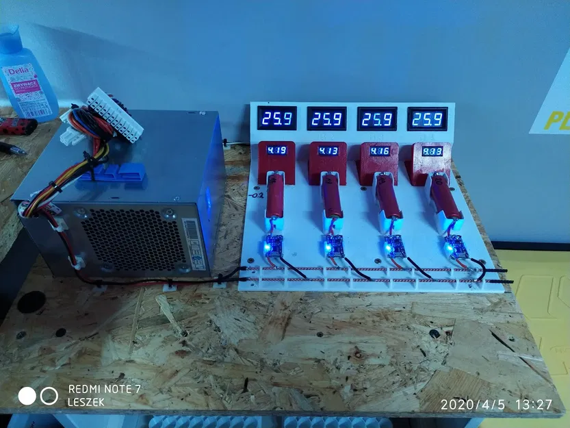 Bảng sạc pin Li-ion 18650 cho 4 vị trí - Image 8