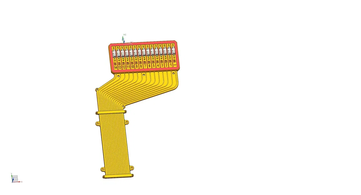 Bộ tổ chức dây cáp gắn tường phẳng cho hệ thống bms 14s - Image 1