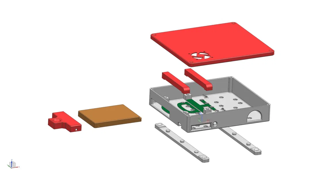 Vỏ hộp cho Raspberry Pi 4B với ổ cứng SATA 2.5 inch - Image 2