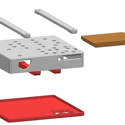 Vỏ hộp cho Raspberry Pi 4B với ổ cứng SATA 2.5 inch