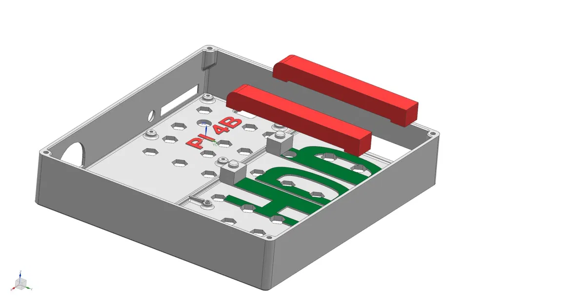 Vỏ hộp cho Raspberry Pi 4B với ổ cứng SATA 2.5 inch - Image 4