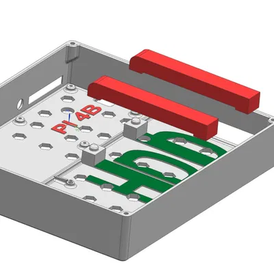 Vỏ hộp cho Raspberry Pi 4B với ổ cứng SATA 2.5 inch