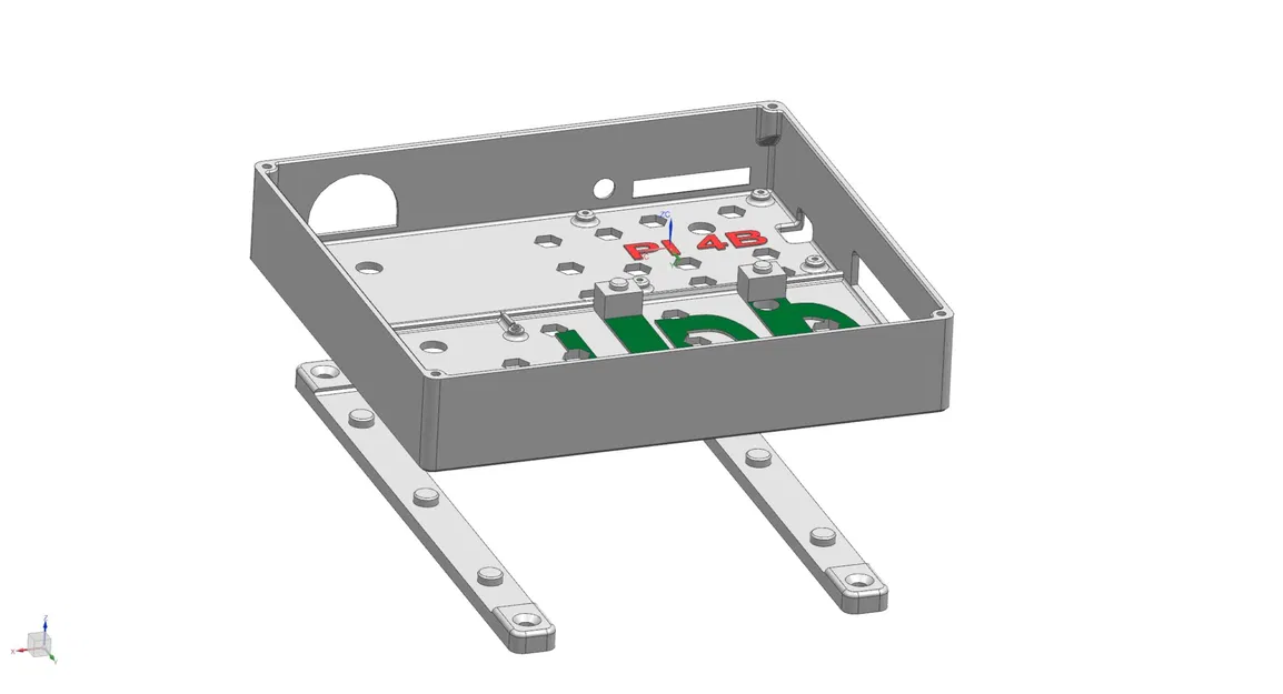 Vỏ hộp cho Raspberry Pi 4B với ổ cứng SATA 2.5 inch - Image 5