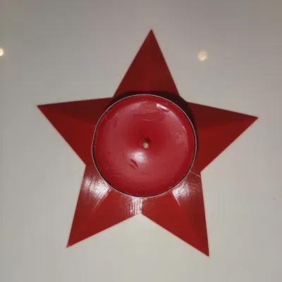 Giá đỡ nến hình sao cho mùa Giáng Sinh