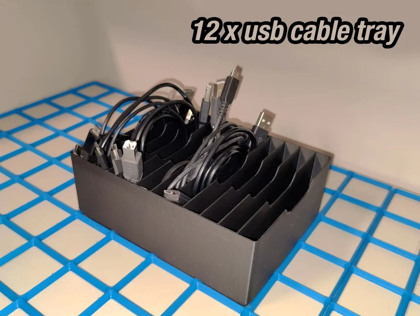 Khay tổ chức cáp USB 12x - gridfinity 3x4 - Image 1