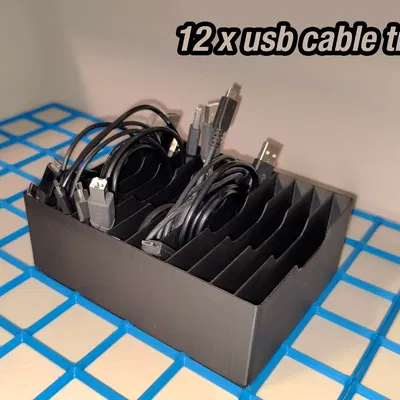 Khay tổ chức cáp USB 12x - gridfinity 3x4