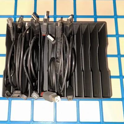 Khay tổ chức cáp USB 12x - gridfinity 3x4