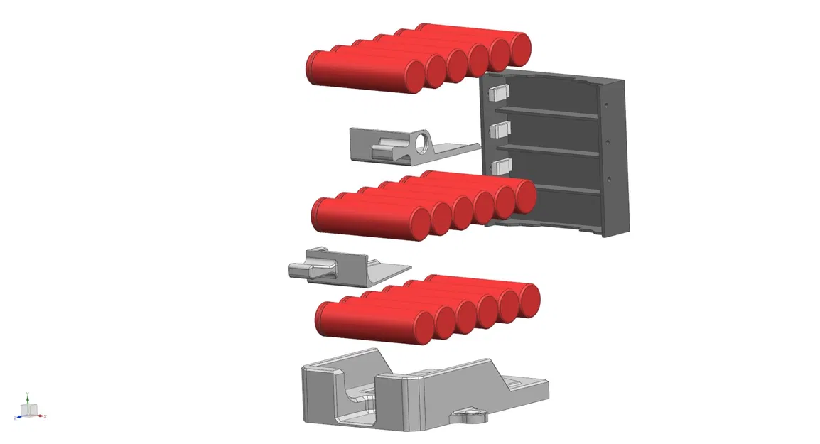 Giá đỡ pin 18650 cho hệ thống PowerWall (Kết nối 6s) - Image 2