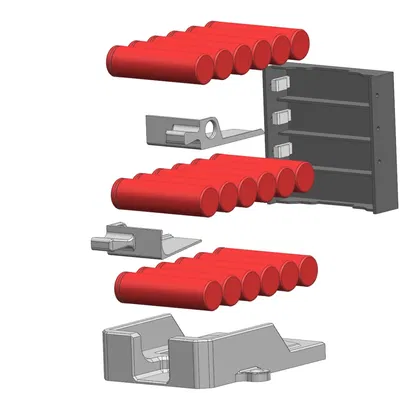 Giá đỡ pin 18650 cho hệ thống PowerWall (Kết nối 6s)