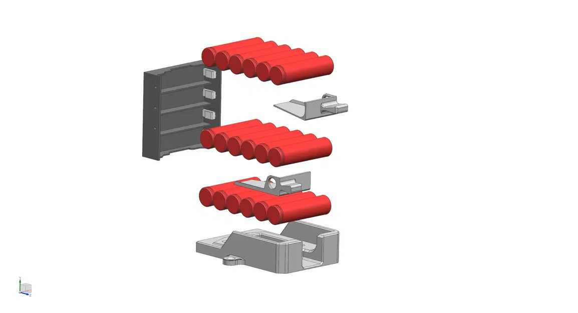 Giá đỡ pin 18650 cho hệ thống PowerWall (Kết nối 6s) - Image 3