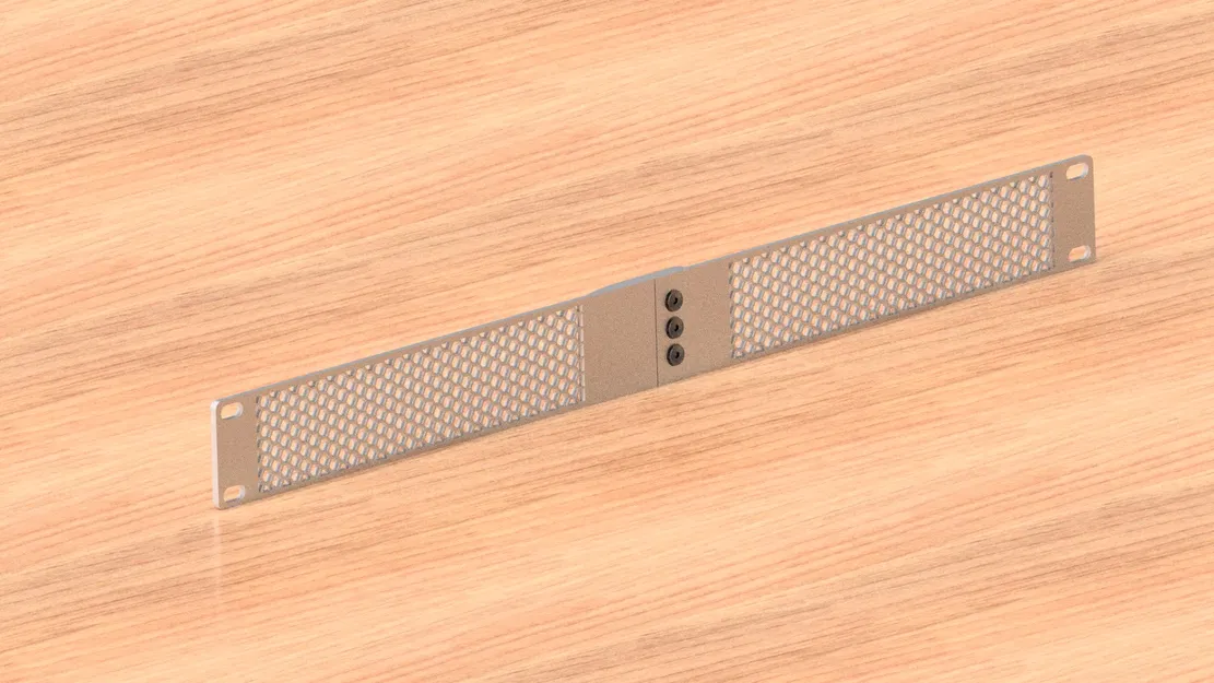 Bảng điều khiển giá đỡ 19" thiết kế hình lục giác - Image 1