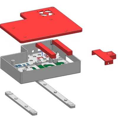 Vỏ cho Raspberry Pi 3B và ổ cứng SATA 2.5 inch