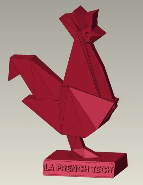 Mô hình gà biểu tượng công nghệ Pháp (Coq) - Image 1