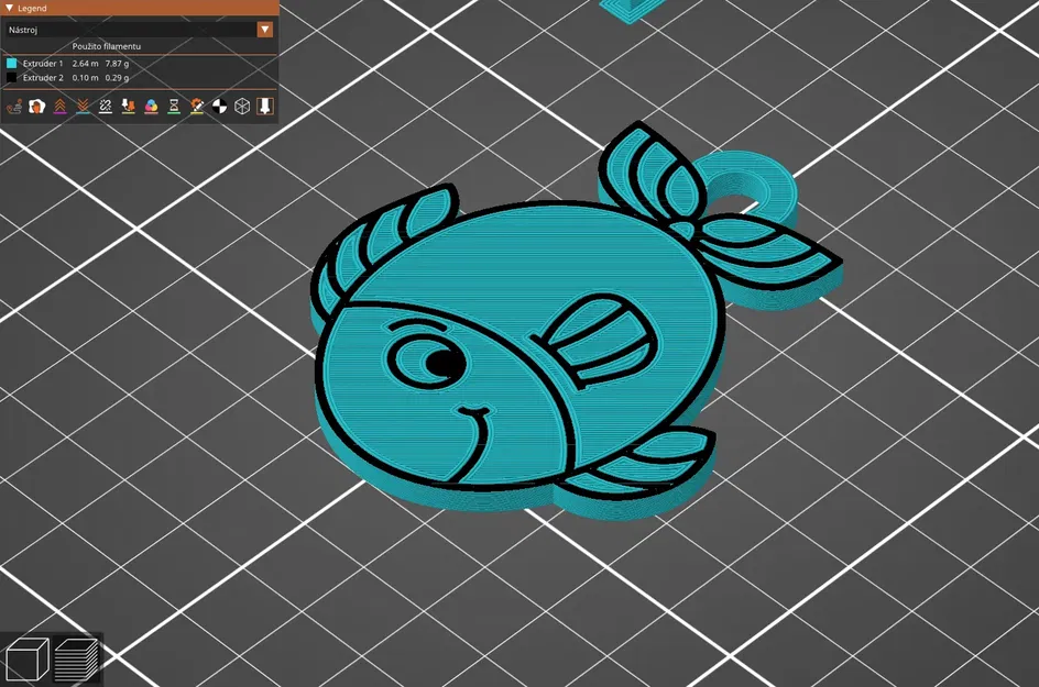 Móc khóa hình cá đa màu sắc cho người yêu thích thủy sản - Image 1