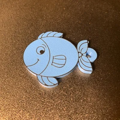 Móc khóa hình cá đa màu sắc cho người yêu thích thủy sản