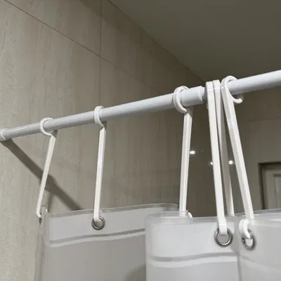 Móc treo rèm tắm đơn giản cho thanh rèm 5/8