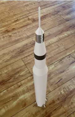 Tên: Mô hình tên lửa Saturn V tỷ lệ 1/180 - Image 1