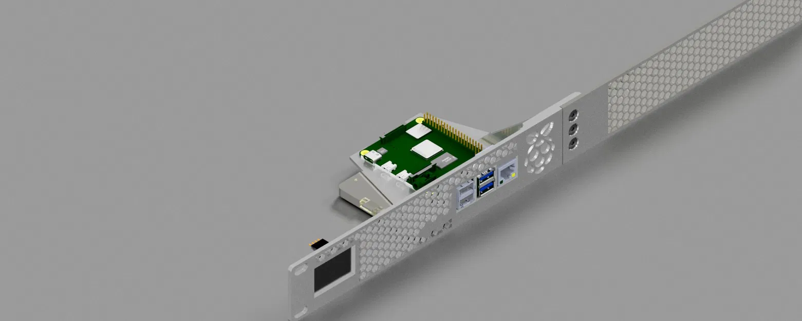 Giá đỡ 19 inch cho Raspberry Pi với màn hình OLED 1.3 inch - Image 4