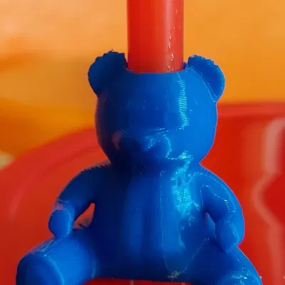 Nắp ống hút hình gấu dễ thương