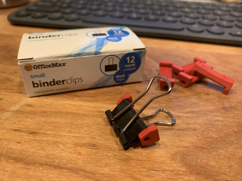 Kẹp cuộn filament từ kẹp binder 19mm - Image 1