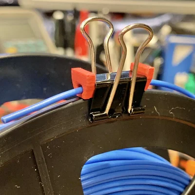 Kẹp cuộn filament từ kẹp binder 19mm