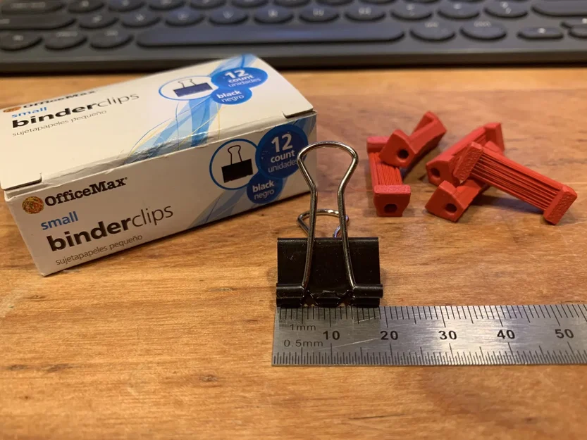 Kẹp cuộn filament từ kẹp binder 19mm - Image 3