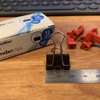 Kẹp cuộn filament từ kẹp binder 19mm