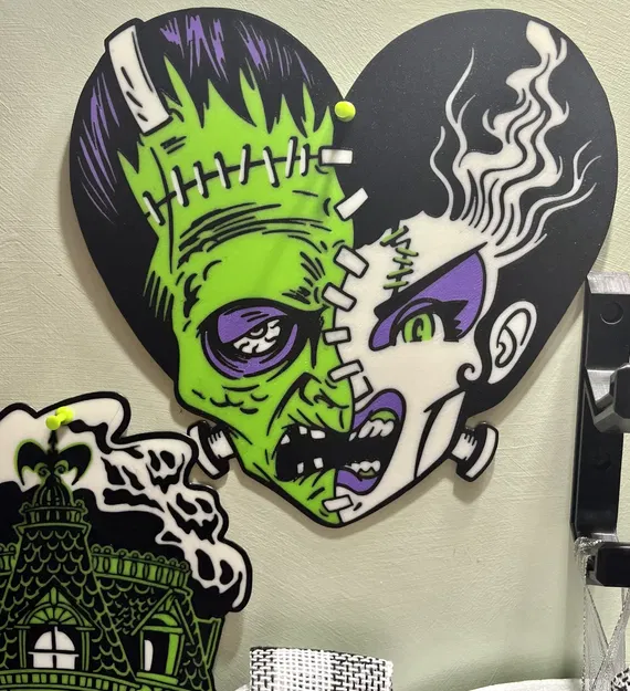 Cặp đôi Frank và cô dâu trong không khí Halloween - Image 2