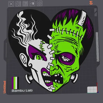 Cặp đôi Frank và cô dâu trong không khí Halloween