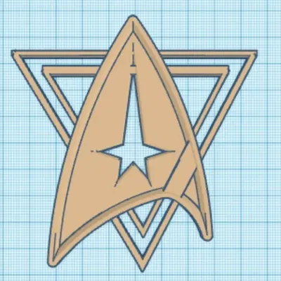 Biểu tượng sao David kết hợp với biểu tượng Star Trek