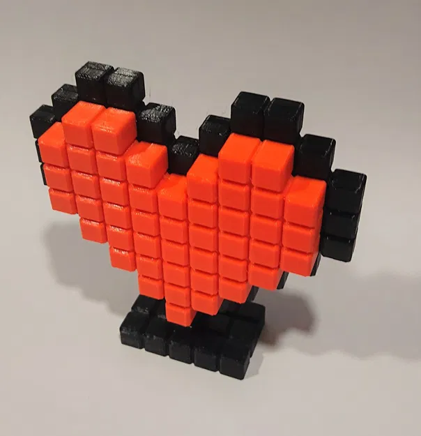 Trái tim pixel 8-bit đứng biểu trưng cho tình yêu retro - Image 3