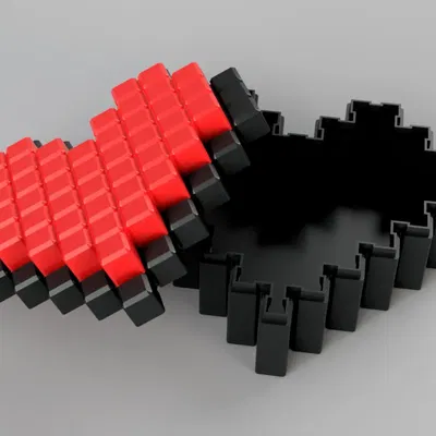 Hộp trái tim pixel 8-bit cho người yêu công nghệ