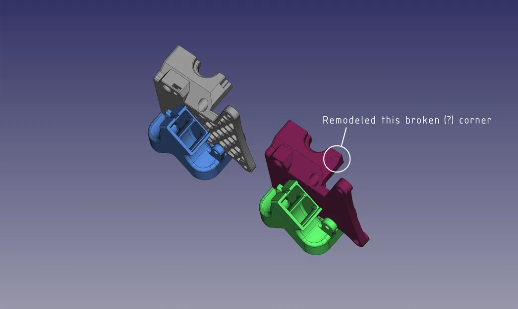 Mô hình ống dẫn quạt Delta-P V2-R2 cho đầu đùn bear Revo Six - Image 5