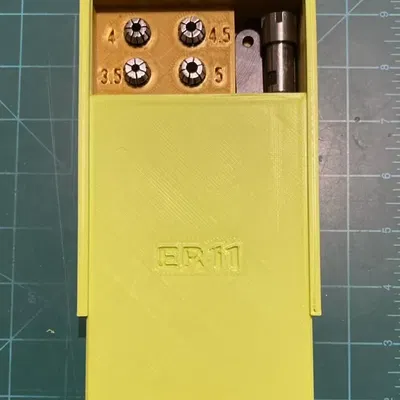 Hộp đựng collet ER11 với nắp trượt