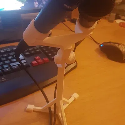 Giá đỡ micro SM57 in 3D với góc nghiêng 15°