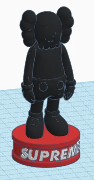 KAWS x Supreme - Tượng nghệ thuật độc đáo cho trẻ em - Image 1